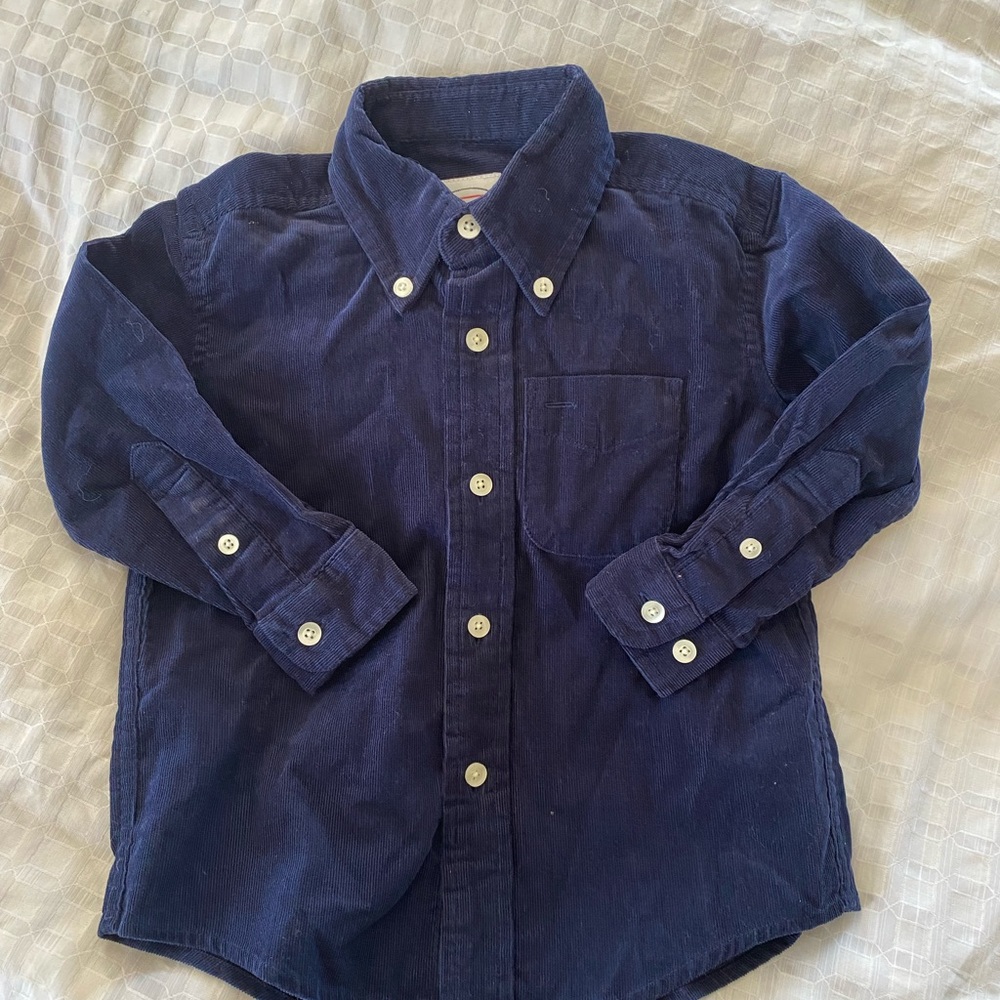 Talbot kids corduroy button down shirt